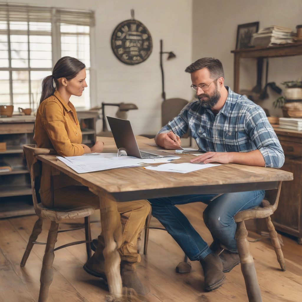 Farmer and agent meeting